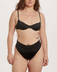 High waist black bottom