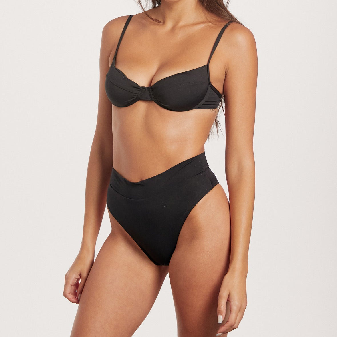 High waist black  bottom