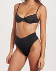 High waist black  bottom