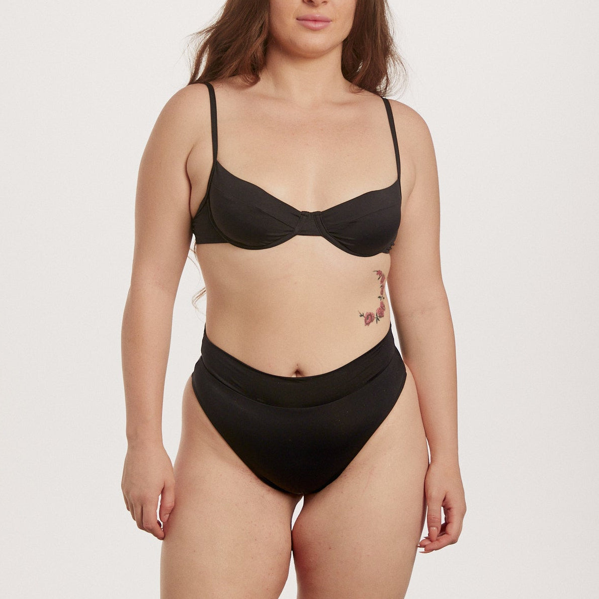 High waist black  bottom
